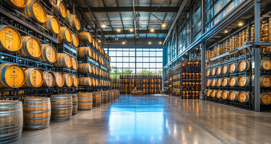 whisky cask warehouse premium maturation storage